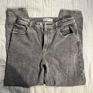 Abercrombie & Fitch Mom High Rise Grey Jeans - Curve Love